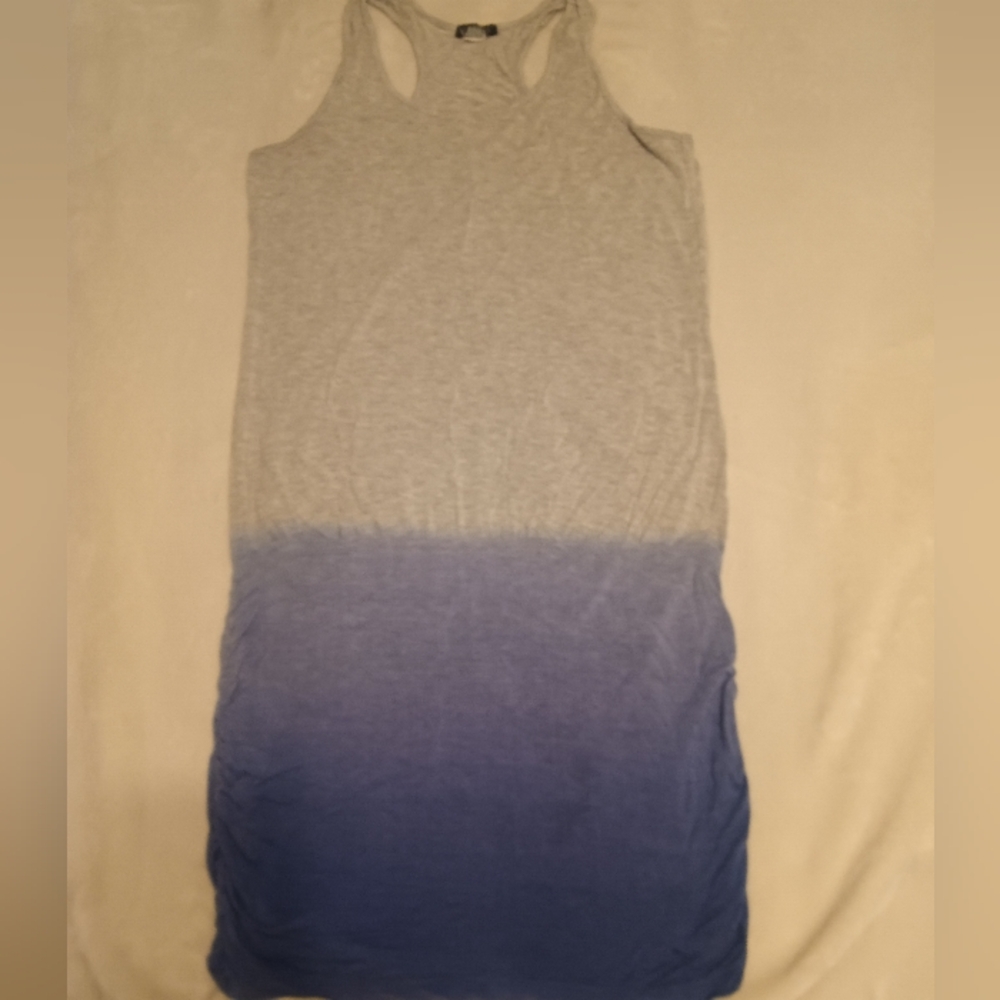 Gray and Blue Ombre Tank Dress
